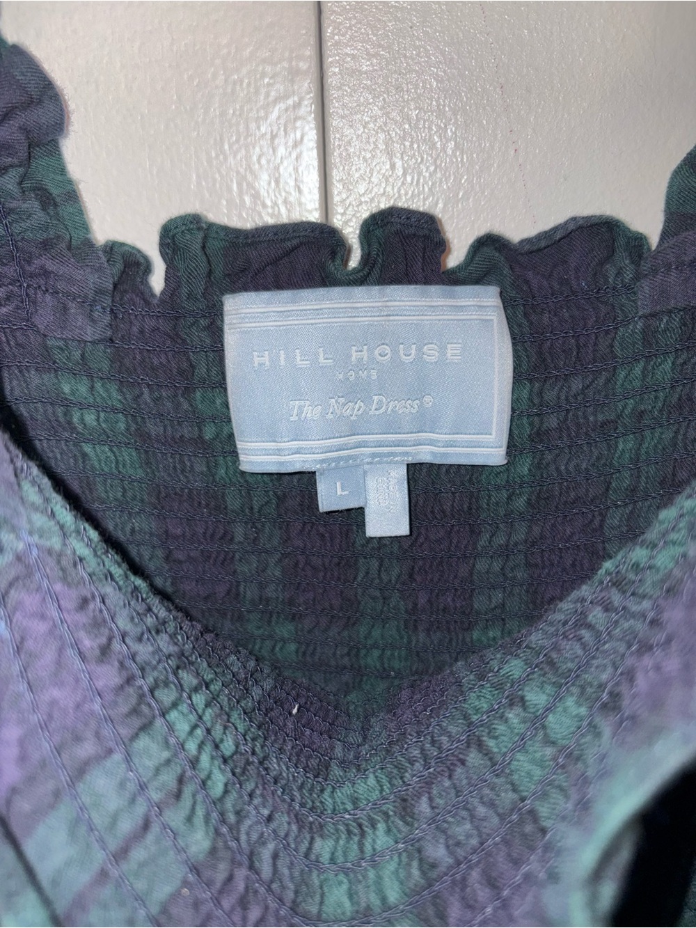 Hill House Home Ellie Nap Dress in the Blackwatch Tartan 💯% Cotton Size XL - Picture 3 of 5